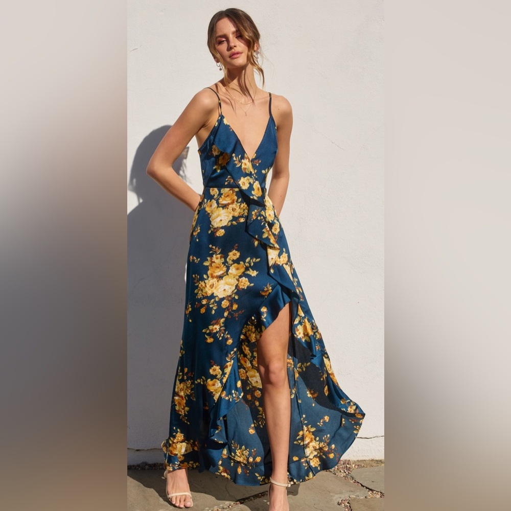 Floral Ruffled Maxi